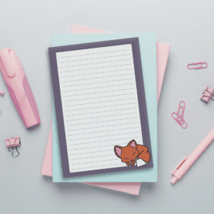 Sleepy Fox A6 Memo Pad