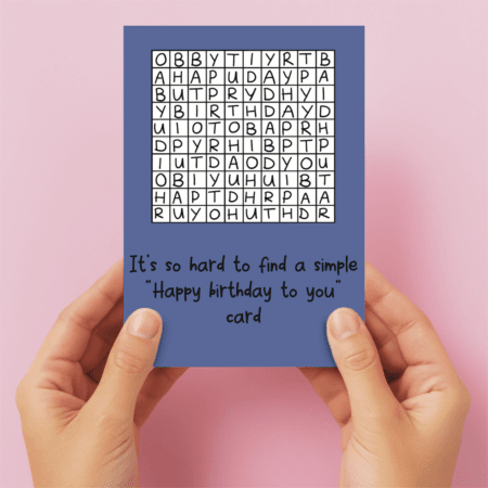 Puzzling Handmade Birthday Card