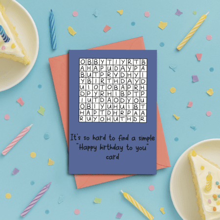 Puzzling Handmade Birthday Card