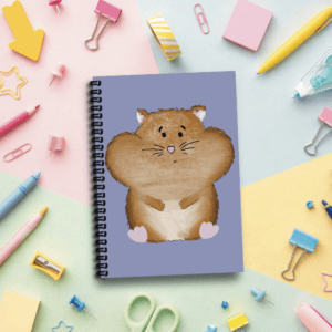 Cheeky Hamster Handmade A5 Notebook