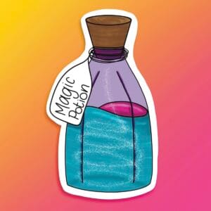 Drink Me Vinyl Sticker