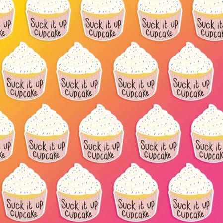 IMG_0314 Sassy Quote Cupcake Vinyl Sticker