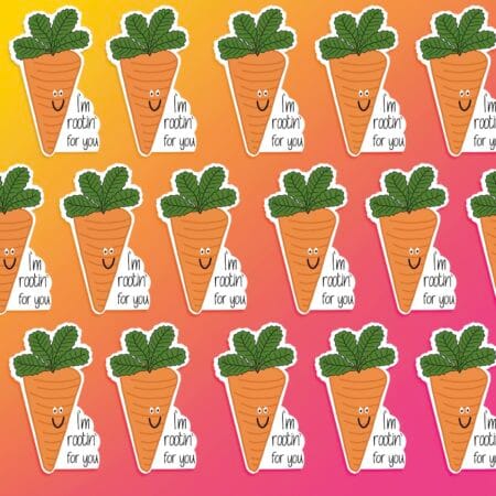 Rootin’ for You Pun Vinyl Sticker