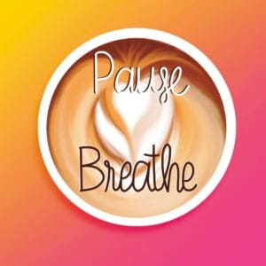 Latte Art Heart Vinyl Sticker