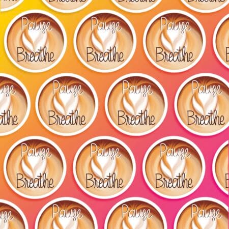 Latte Art Heart Vinyl Sticker