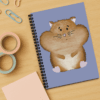 Cheeky Hamster Handmade A5 Notebook