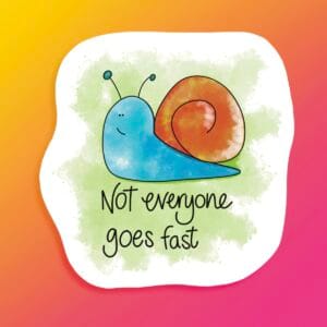 Cute Snail Vinyl Sticker