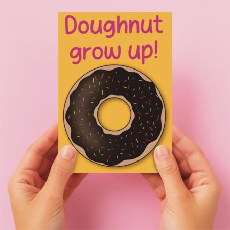 doughnut grow up birthday card main Doughnut Grow Up Birthday Card