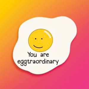 Eggtraordinary Pun Vinyl Sticker