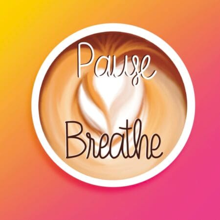 Latte Art Heart Vinyl Sticker