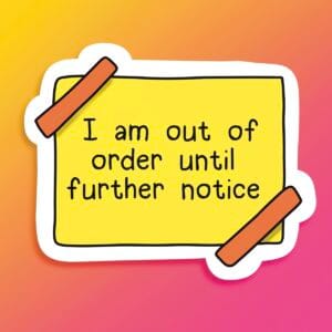IMG_0303 Out of Order Vinyl Sticker