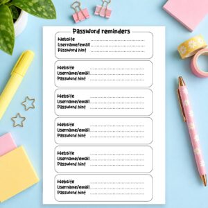 Password Keeper Planner Insert Main Slide26
