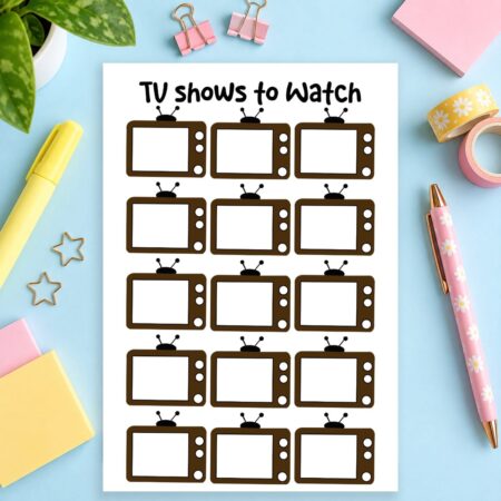 TV Show Tracker Planner Insert Main Slide27